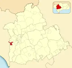 Расположение муниципалитета Пилас на карте провинции