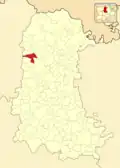Расположение муниципалитета на карте провинции