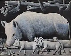 Свинья с поросятами