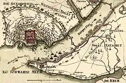 Крепость Очаков, план на момент штурма 1788