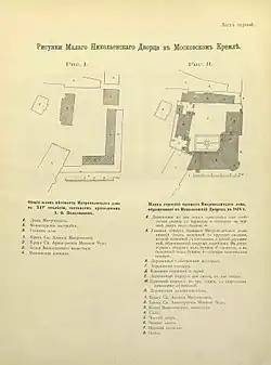 Сравнительный план дома Амвросия и Малого Николаевского дворца