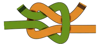 Узел до окончательного затягивания