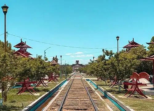 Парк Пласа-Мормона в Нуэво-Касас-Грандесе