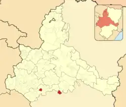 Расположение муниципалитета на карте провинции