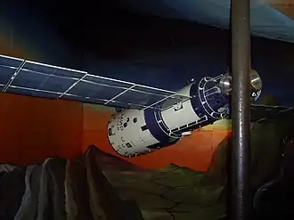 Зал космонавтики. Макет орбитальной станции «Мир»