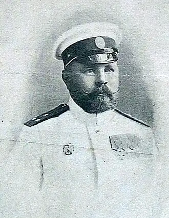 Лейтенант Подушкин М. С., командир миноносца «Внушительный», 1904 г.
Дата 1904