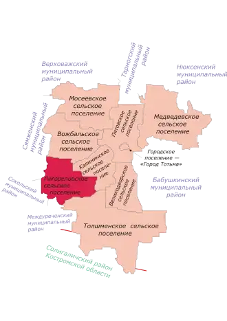 Муниципальное образование «Погореловское» на карте