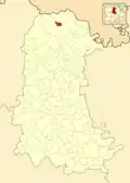 Расположение муниципалитета на карте провинции
