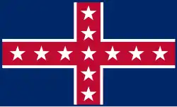 Флаг 1-го корпуса, армии Теннесси