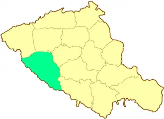 Золотоношский уезд на карте