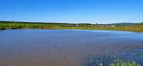 Пруд на реке Полудёнка в посёлке