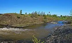 Река у посёлка Промысла весной 2020 года