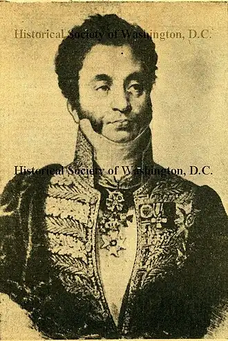 Портрет Александра Андреевича Бодиско. Иллюстрация для американской газеты (1840).