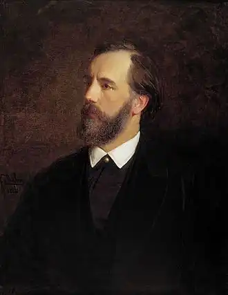 Портрет Хуго Треффнера кисти худ. Йохана Кёлера. 1886 г.