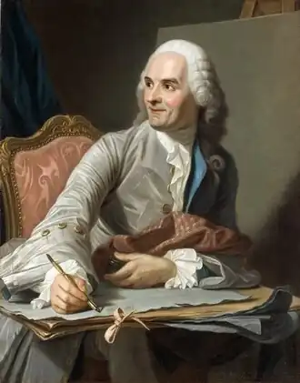 Портрет художника Жана Ресту-Младшего. Масляная копия пастельного оригинала французского художника Мориса Кантена де Латура.