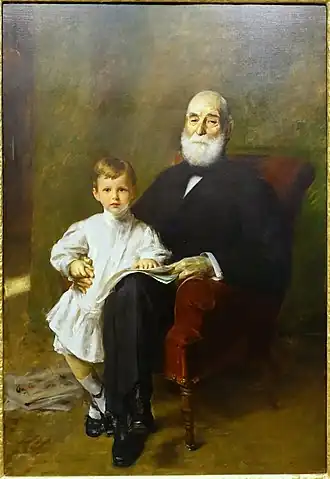 Портрет Отис Бартона и его дедушки