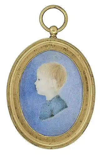 Портрет князя Михаила Григорьевича Голицына ребенком, первой половины 1810-х