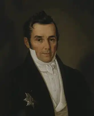 Портрет тайного советника Федора Тимофеевича (?) Фан-дер-Флита,1843 г.