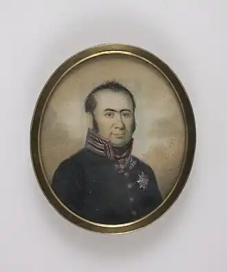 "Портрет статского советника, управляющего рижской провиантской комиссией М.С. Жуковского", 1814 г.