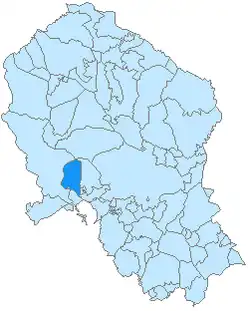 Расположение муниципалитета Посадас на карте провинции