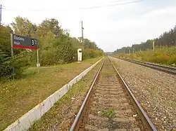 Разъезд Посинь, вид на Себеж, 2018 г.