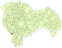 Расположение муниципалитета на карте провинции