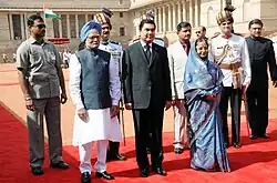 Бердымухамедов во время визита в Индию в мае 2010 года