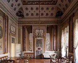 Иллюзорная квадратура Зала отца Стефана (Зала колонн). Монастырь Сан-Никколо, Прато