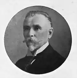 Действительный член Императорской Академии Художеств М.&nbsp;Т.&nbsp;Преображенский, 1914 год, фотография.