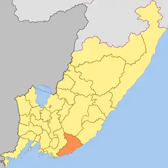 Лазовский районЛазовский муниципальный округ на карте