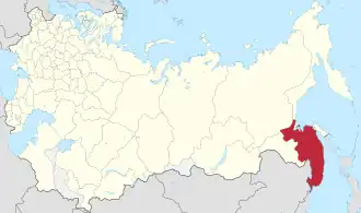 Приморская область на карте