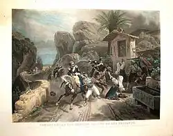 Итальянские разбойники, застигнутые врасплох папскими войсками