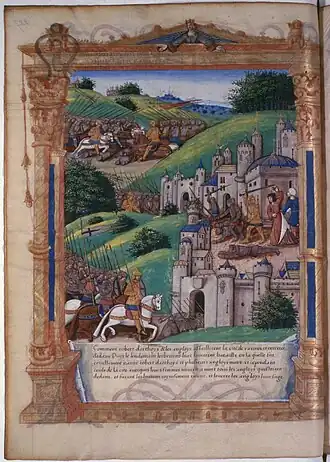 Осада Ванна в 1342 году, художник Гильом Филластр