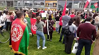 Акция солидарности с антиталибскими протестующими, Роттердам, 22 августа 2021