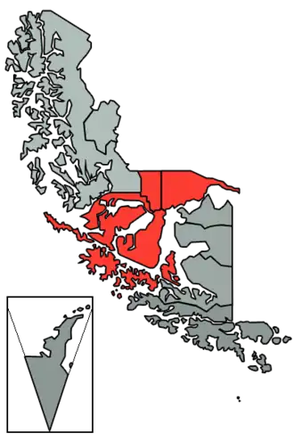 Магальянес на карте