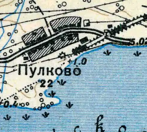 План деревни Пулково. 1938 год