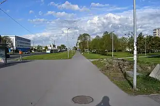 Улица Пунане после перекрёстка с улицейЮхана Смуула