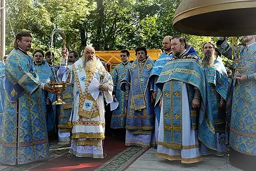 Освящение колокола звонницы храма, 2014 год