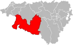 Монтань-Баск на карте