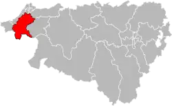 Юстарис — Валле-де-Нив и Нивель на карте