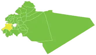 Район Катана на карте