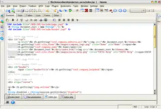 Скриншот программы Quanta Plus