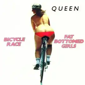 Обложка сингла Queen «Bicycle Race» (1978)