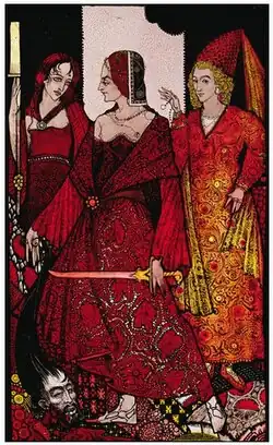 Королев в болотах Гланна, Иудифь и Глорианну(Использована фигура из «Юдифи и Олоферна» Климта и портрет неизвестной Марка Герартса Младшего)