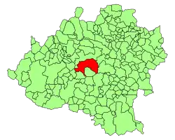 Расположение муниципалитета на карте провинции