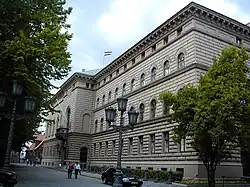 Здание Сейма Латвии на улице Клостера