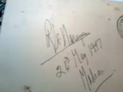 Изображение автографа