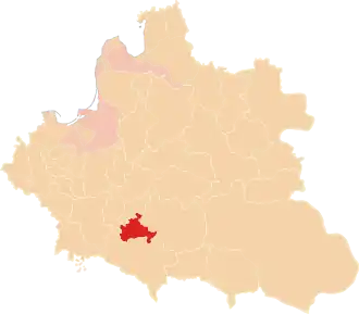 Белзское воеводство на карте