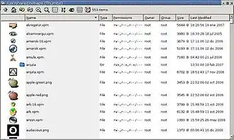 Скриншот программы ROX-Filer