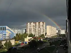 Радуга над улицей Ижорского батальона, 2012